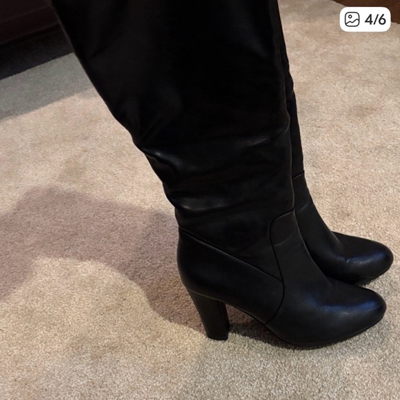Charlotte Russe Black Over the Knee Boots - Picture 4 of 6